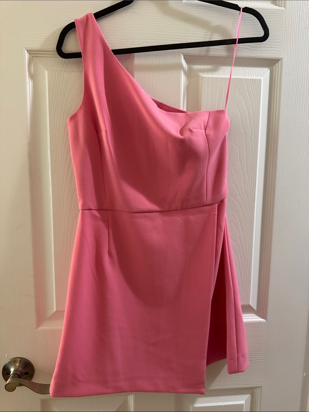 French Connection One-Shoulder Pink Cocktail Dress